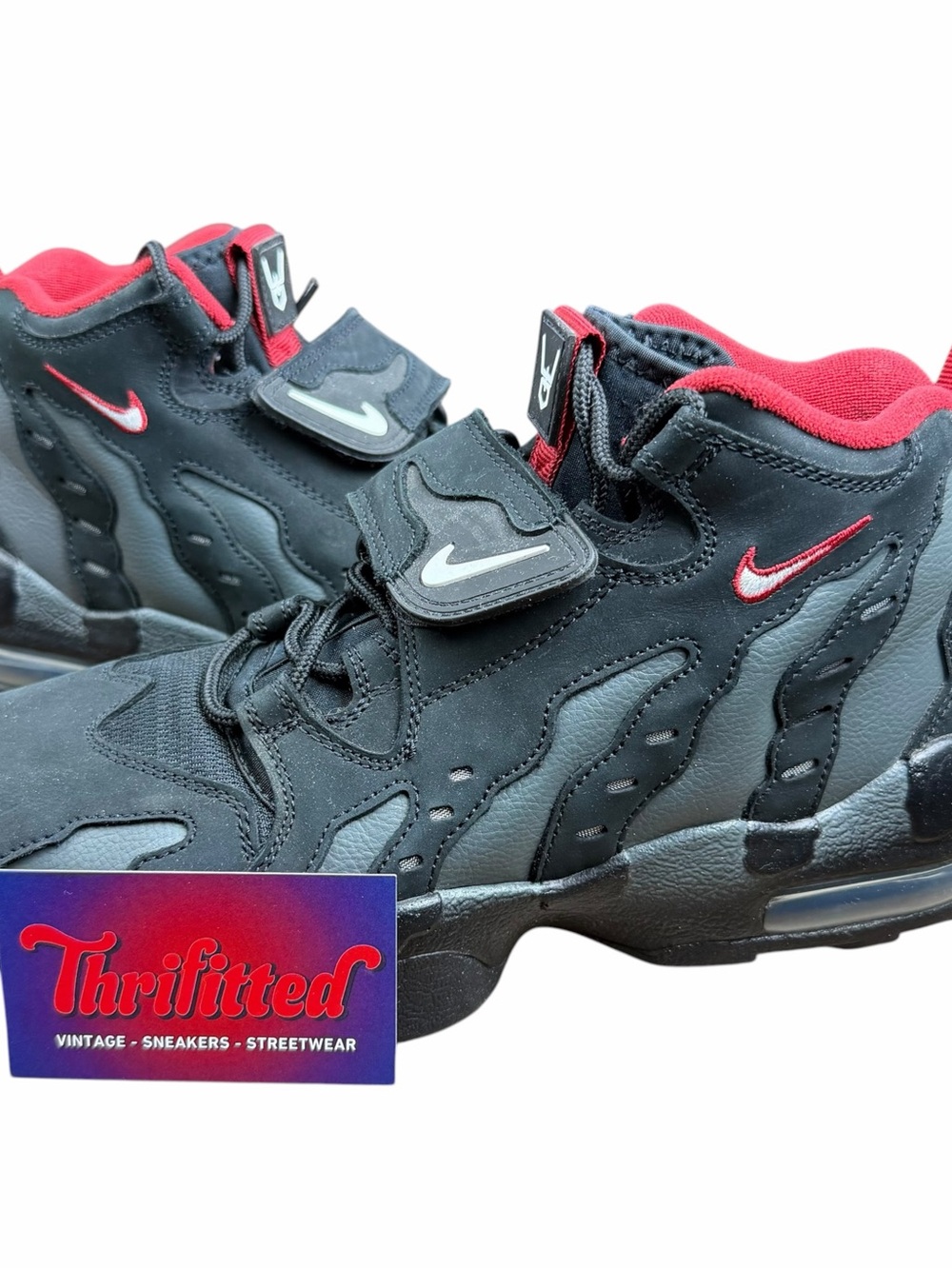 Nike Air DT Max ‘96 Falcons Size 9 HQ3620-010 Black Red Men’s Sneakers OG Rare